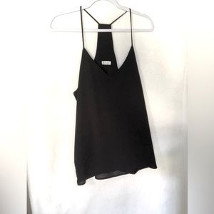 Black racer back tank